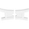 Ekena Millwork Haven Architectural Grade PVC Ceiling Medallion, 24"W x 16"H x 3"ID x 5 1/4"C x 1"P, Two-Piece CMP24X16HN2-03000 - alternate 3
